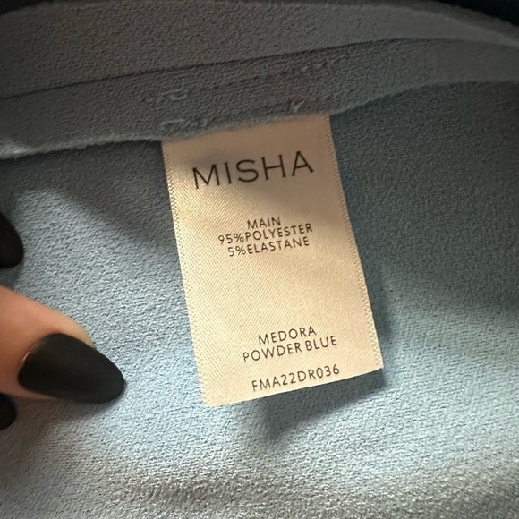 MISHA Blue Medora Strapless Cut Out Dress 12 - Picture 11 of 11